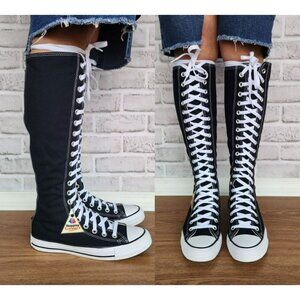 ❤️Converse Chuck Taylor XXHi 5.5 Men's Knee-high Boots Shoes Black White A09429C